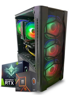 Buy Gaming PC, AMD Ryzen 5-5500, RTX 3060, 16GB RAM, 1TB SSD, Air Cooler 120MM, 650 PSU , Window 11 Pro, Black Case in UAE