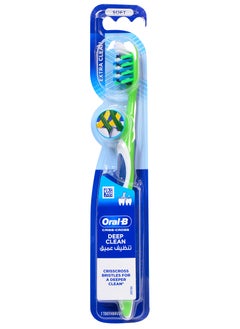 Buy Oral-B Criss-Cross Deep Clean Extra Clean Soft 1 toothbrush,Multicolor in Egypt