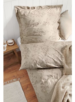 اشتري Premium Cotton Duvet Set 135 x 200 cm, Beige في الامارات