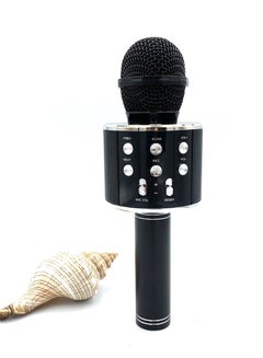 Buy New WS858 Karaoke Wireless Bluetooth Microphone Home Singing Microphone Handheld KTV Audio Microphone (Black) in Saudi Arabia
