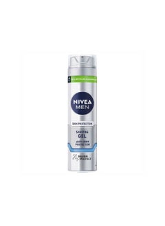 Buy NIVEA MEN Silver Protect Antibacterial Shaving Gel 200ml in UAE