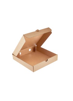 Buy Hotpack Plain Brown Pizza Box 28X28Cm - 5 Pieces in UAE