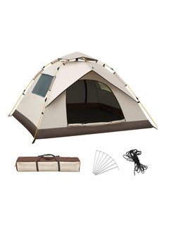 Buy 2-3 Person Camping Tent, Waterproof Family Tent for Camping, Instant Easy Up Double Layer Anti-UV 2 Windows 2 Doors-Instant Family Tents for Camping Hiking & Traveling in UAE