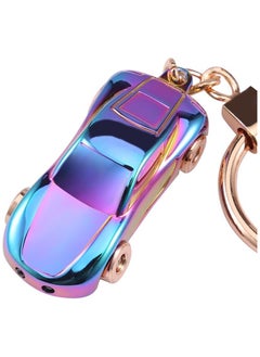 Buy Key Chain Flashlight, Zinc Alloy Car Keychain with 2 Modes LED Light, Key Rings for Men, Women or Car Decorations, Ideal Gifts (Colorful) - S in UAE