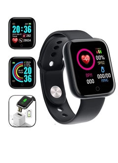 اشتري Smart Watch, Sport Waterproof Smartwatch, Fitness Tracker with Heart Rate Blood Pressure, Sleep Monitor, Sleep Monitor,Message Call Reminder Smart Watch, Compatible for iOS/Android في السعودية