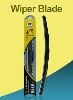 Buy Car Wiper Blade Premium Model 20" 500mm Hybrid Wiper Blade All Season Universal Car Wiper Blade 1 Pcs -3XR in Saudi Arabia