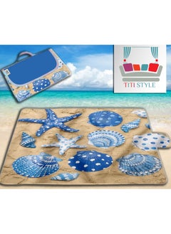 اشتري Waterproof beach rug that can be folded into a small and lightweight bag, 100 x 145 cm في مصر