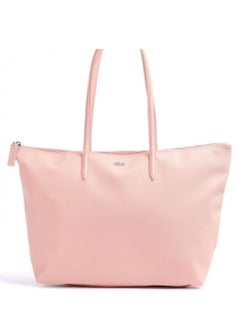 Buy Lacoste Women's L12.12 Concept Fashion Versatile Zipper Handbag Large Light Pink Single shoulder bag with large capacity in UAE