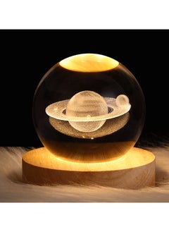 اشتري Creative gift bedside illuminated crystal ball projection atmosphere night light في السعودية