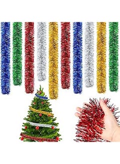 اشتري 10 Pcs Christmas Tinsel Garland Decoration في مصر