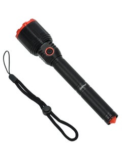 Buy Rechargeable LED Flashlight, 15 Hours Working Time, GFL51050 | 6000K-6500K Hyper Bright Light | 2PCS 18650 3.7V 6000mAh Batteries | Overcharge/ Discharge Protection in UAE