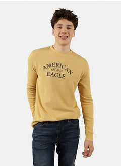 Buy AE Long-Sleeve Logo Graphic Thermal T-Shirt in Egypt