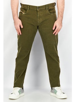 Buy Men Slim Fit Stretchable Denim, Olive in Saudi Arabia