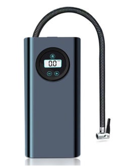 Buy Portable Tyre Inflator Mini Electric Digital Vehicle Tire Inflation Pump Black in Saudi Arabia