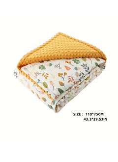 Buy Leaf Plant Print Blanket, Children Blanket Soother Bean Blanket, Soft Warm Throw Blanket Nap Blanket For Couch Sofa Office Bed Camping Travel in Saudi Arabia