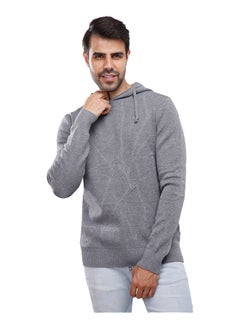 اشتري Coup Regular Fit Basic Pullover For Men Color Grey في مصر