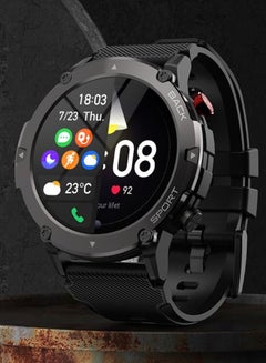 Buy Sporty Smart Watch With Bluetooth Feature-Touch Screen And Works On Android And IOS Systems, Light Weight, Water And Dust Resistant, A Sticker Protector Is Included, Face Watch Size Is 33.5 MM in Saudi Arabia