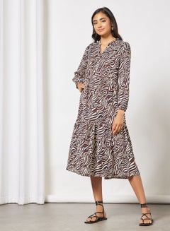 Buy Printed Midi Dress in UAE