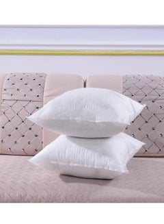 Buy Maestro 1 Piece Non Woven Cushion Hollow Fiber Polyester White 40x40cm in UAE