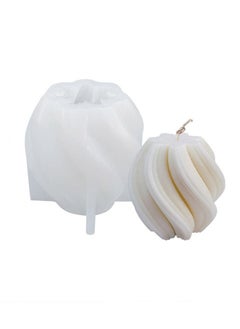 Buy Wave Rotation Candle Silicone Mold for Wax Pouring and Home Decoration 7.2*7.3cm in Saudi Arabia