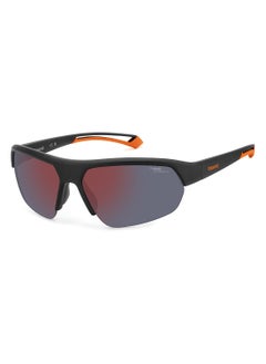 اشتري Unisex Polarized Rectangular Sunglasses - Pld 7048/S Black Millimeter - Lens Size: 65 Mm في السعودية