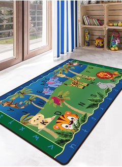 Buy Animal Pattern Kids Room Rug Multicolour 50 x 80centimeter in UAE