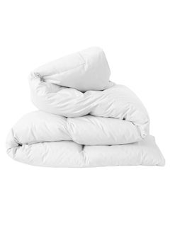 Buy Duvet Insert Quilted Plain Cotton White 160 x 220cm in UAE