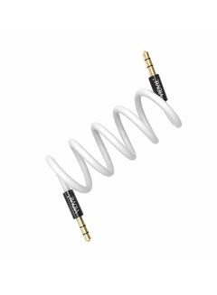 Buy Aux Cable Stereo Audio Line 1.5M- White in Saudi Arabia