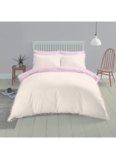 Buy Frida King-Sized Duvet Cover Set, Pink - 230X220 Cm in UAE