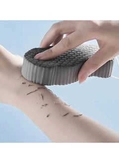 Buy 1Pc Soft Sponge Bath Body Brush Massage Rubbing Device Natural Bristle Soft Scrubber For Shower and Exfoliating - Grey in UAE