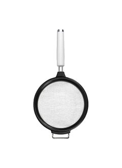 Buy Dishwasher Safe High Quality Stainless Steel Classic Strainer Black and White 18 cm KCG161OHWHE in Saudi Arabia