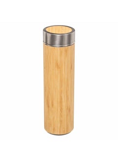 Buy Bamboo Vacuum Insulated Flask W Tea Infuser 330 ml in UAE