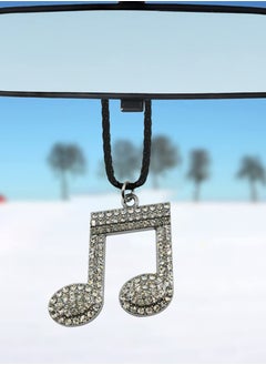 اشتري Car Hanging Pendant Fancy Diamond Music Symbol - Elegant Vehicle Accessory, 1 Pc في السعودية