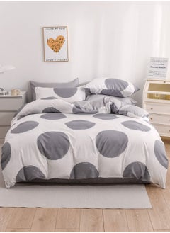 Buy Bedding Set without filler, Grey Color Dots design Various Sizes in UAE