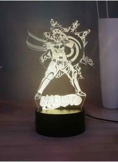 Buy Naruto 3D Illusion Table Lamp Japanese Anime LED Multicolor Night Light Cartoon Comic Children Sleeping Lamp USB Remote Control Desk Lamp Home Decor Light Kids Presents Funny Toy in UAE