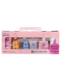 Buy Baby care products gift set of 6 pieces, 100 ml in Saudi Arabia