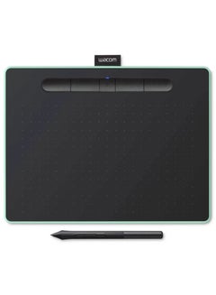 Buy Wacom Intuos Medium with Bluetooth, Pistachio, Creative Pen Tablet (MODEL: CTL-6100WLE-N) in UAE