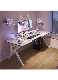 Buy K-Shaped Sturdy Computer Desk And Gaming Table Workstation Home Office Desk 120 CM in UAE