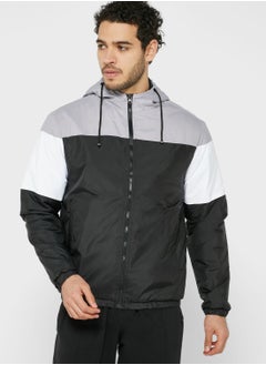 Buy Colour Block Wind Breaker Jacket in UAE