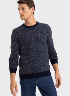 Buy Crew Neck Knitted Sweater in Saudi Arabia