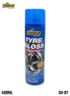 Buy Tyra Gloss Wet Look Finish 400ml Tire Shine Tire Gloss Clean Shine SHIELD SH97 in Saudi Arabia