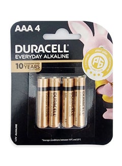 اشتري EveryDay Alkaline AAA Batteries - 4 Pieces Gold في مصر