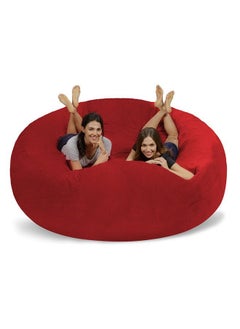 اشتري Family Sack Bean Bag With Soft Filling Red 135 cm في الامارات