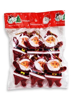 Buy Mini Santa Claus for Christmas Tree, 6 pcs ,Tree Hanging Decoration , Christmas Tree Ornaments , Christmas Gift , Christmas Supplies in Egypt