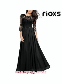 Aofur Women's Long Sleeve Chiffon Maxi Dresses Casual Floral Lace Evening  Cocktail Party Long Dress, Red, Small price in Saudi Arabia | Amazon Saudi  Arabia | kanbkam