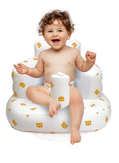 اشتري Baby Inflatable Seat for Babies 3 Months and Up, Baby Support Seat Summer Toddler Chair for Sitting Up, Baby Shower Chair Floor Seater Gifts with Storage Case في الامارات