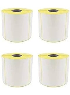 Buy Thermal Paper Stickers for Barcode Printer - 10 x 15cm, 400 Label, 4 Rolls in Egypt