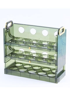 Buy Large Capacity Egg Holder for Fridge Stackable Storage Container for Refrigerator Door Stores Eggs Space Saver in UAE