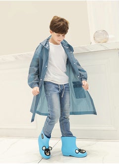 اشتري Kids Rain Jacket Lightweight Waterproof Hooded Raincoat Ponchos for Kids Reusable Girls Boys Waterproof Rain Ponchos for 6 12 Years Old Camping Rain Coats في السعودية