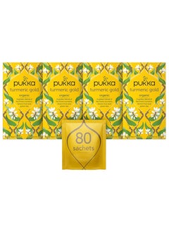 Buy Pukka Turmeric Gold Organic Herbal Tea, 20 Envelopes in UAE